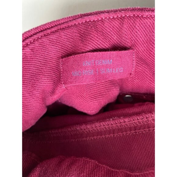 Coldwater Creek Mid Rise Slim Leg Knit Denim Size 10P Pull On Wine Cotton Blend - Picture 5 of 11